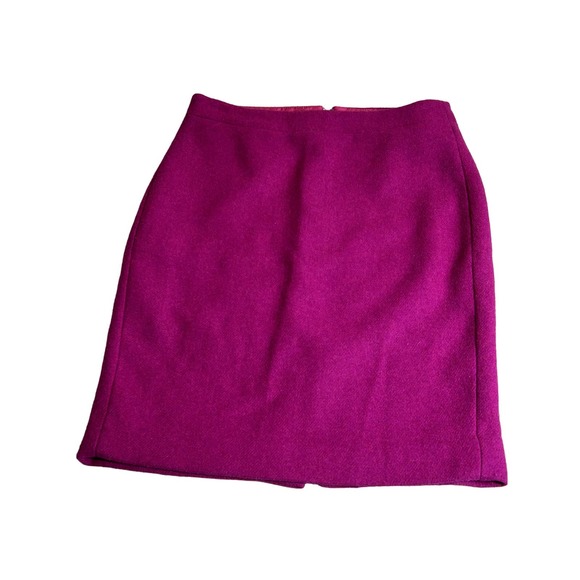 Preowned J Crew Wool Skirt- Pink - Size 4 - Picture 1 of 7
